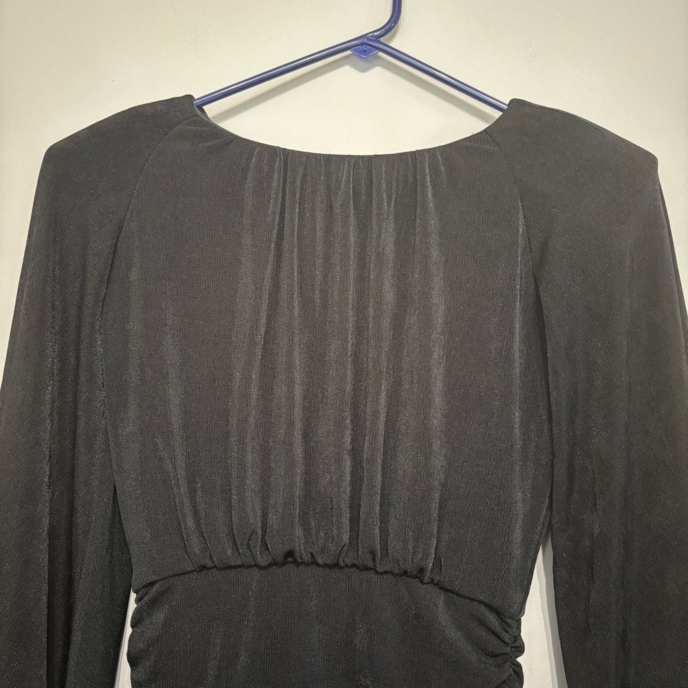 Women's ALEXIA ADMOR Sibyl Draped Sleeve Ruched Mini Dress - Picture 4 of 7